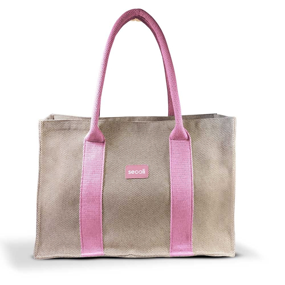 Bolsa Estampada com Logo Central