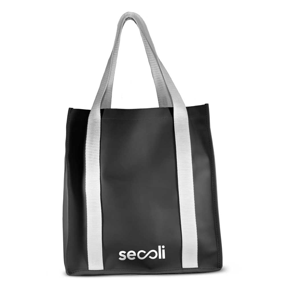 Bolsa com Alças Claras e Logo “Secoli”-SAC-5838