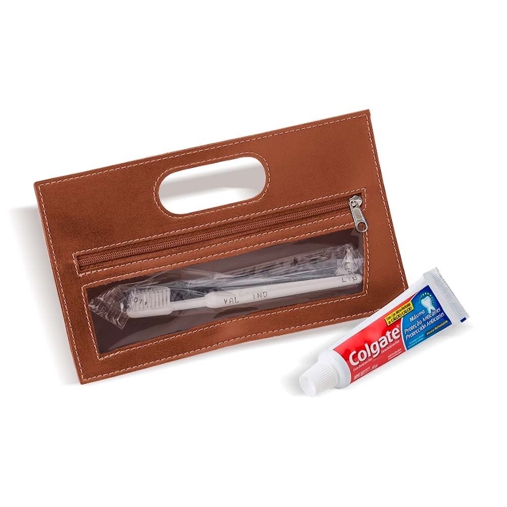 Estojo com Kit Escova e Creme Dental