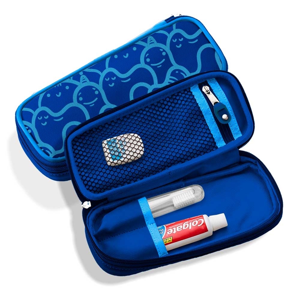 Estojo de higiene personalizado com zíper e divisórias-KBU-806