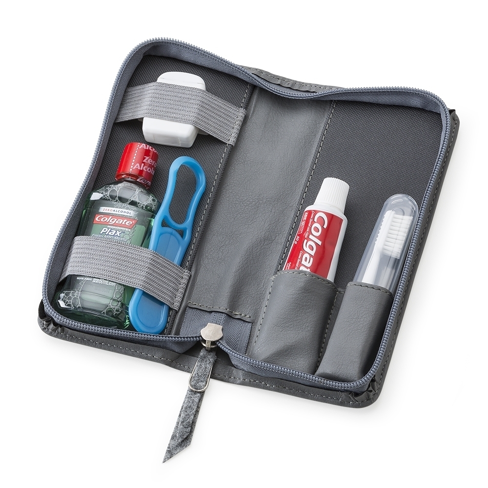 Kit de higiene ou cuidados pessoais com zíper