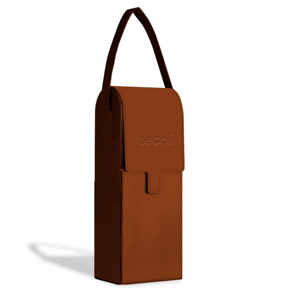  Porta Vinho Minimalista com Fecho de Aba